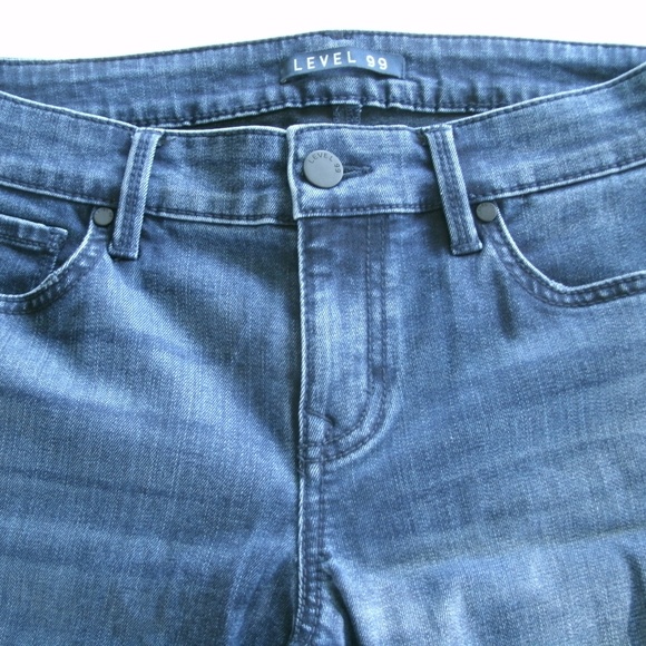 Level 99 Jeans Skinny Liza Size 28 Dark Wash Denim - Picture 3 of 12